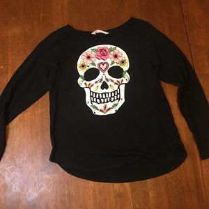 LONG SLEEVE SUGAR SKULL SHIRT